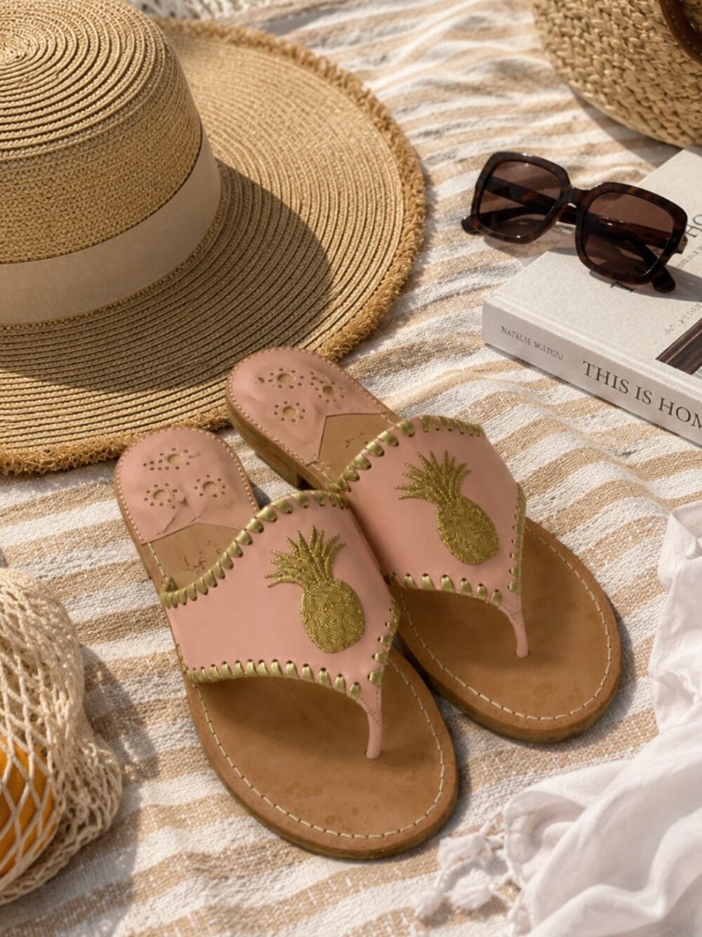 Jack Rogers Pineapple Sandals - Size 11